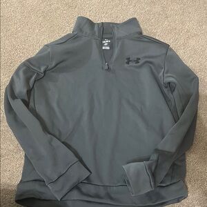 Under Armour Youth Dark Gray Zip-Up Sweater
